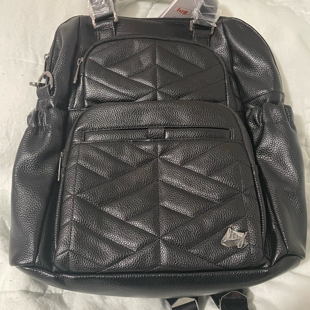 Lug canter tote/backpack VL in black NWT